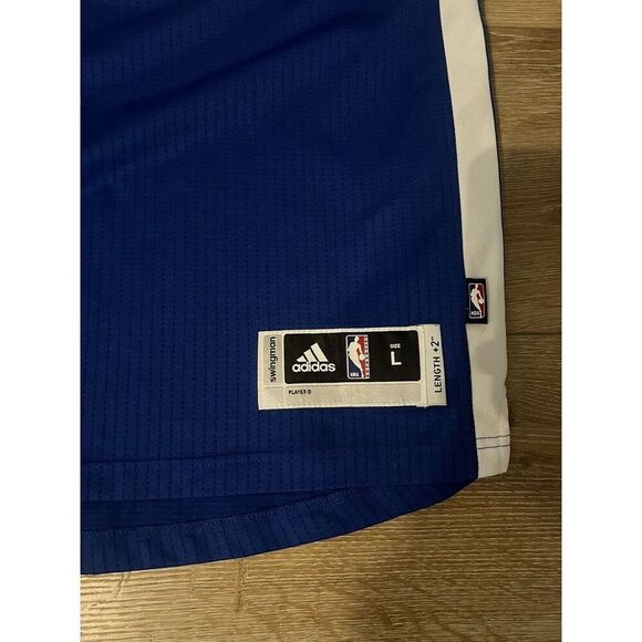 Adidas Mens Golden State Warriors Steph Curry Blue Swingman Jersey Sz Large - Picture 3 of 4